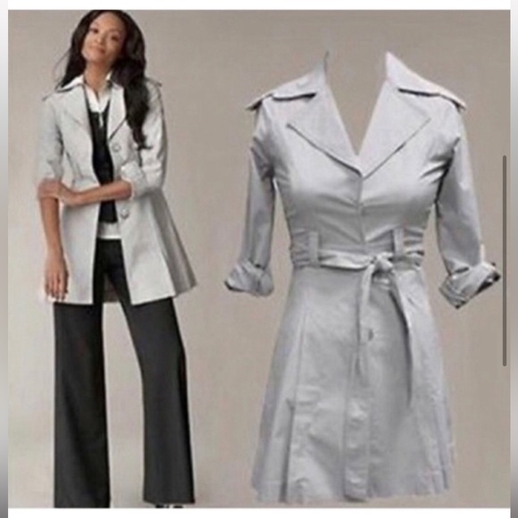 CAbi Jackets & Blazers - CAbi - Gray Trenchcoat - S